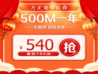500M一年540元